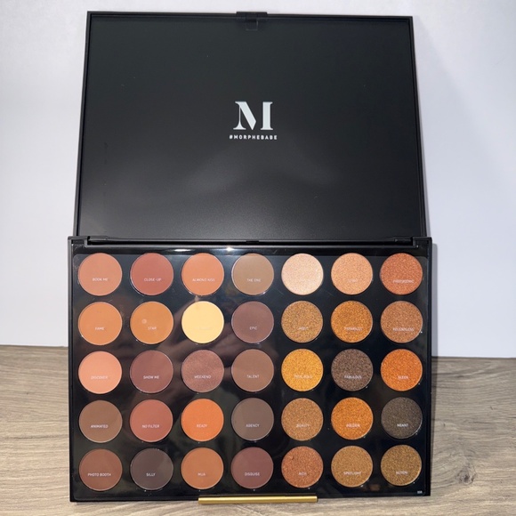 Morphe 35R Ready Set Gold Eyeshadow 35 Shades Palette Matte Shimmer Neutral NIB - Picture 12 of 16